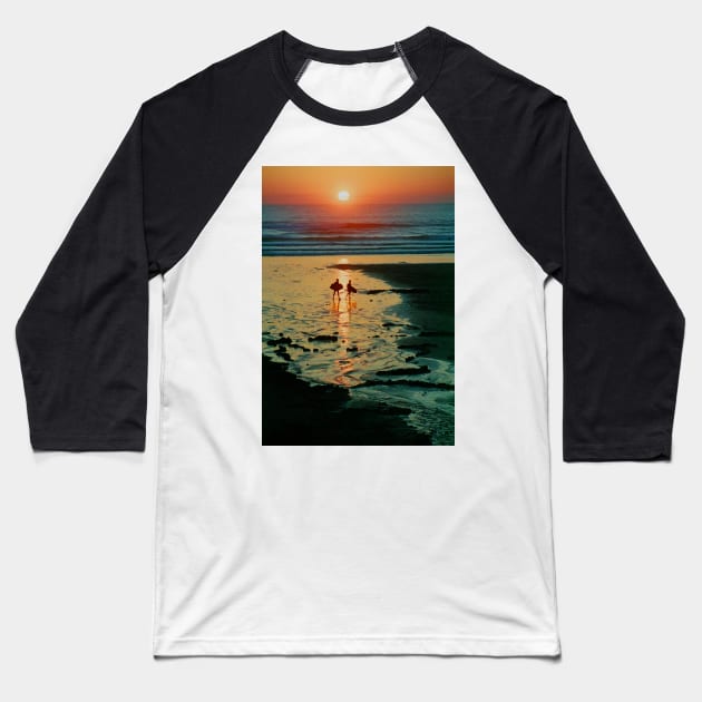 Last Waves Baseball T-Shirt by acespace